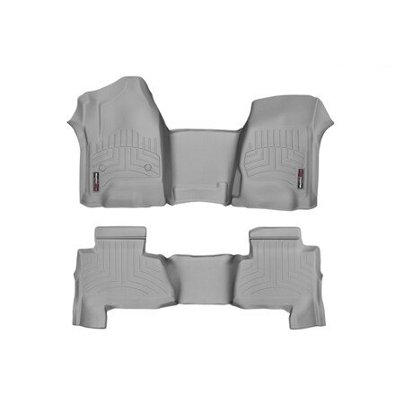 Weathertech Front and Rear Floorliners - Over The Hump, 465431-466078 465431-466078